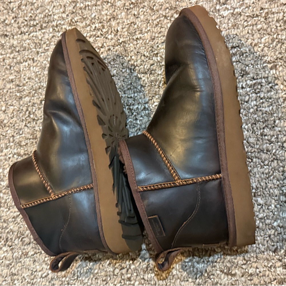 UGG Ultra Mini Leather Boots
